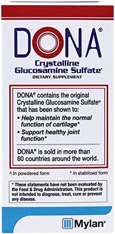 WynnPharm - Dona Glucosamina Sulfato Cristalina, 750 Mg, 60 Unidades (Pacote com 2 Total 120) – Marca Dona