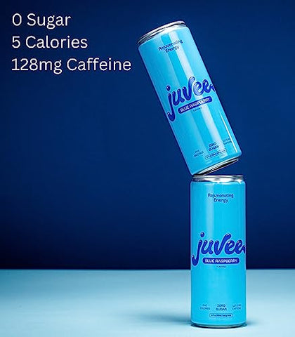 Bebida Energética Rejuvenescedora Sem Açúcar. Taurina, Vitamina B12, Vitamina B6. 128 mg de Cafeína. L-Teanina para Suporte de Humor. Panax Ginseng para Foco. Vitamina C - Juvee
