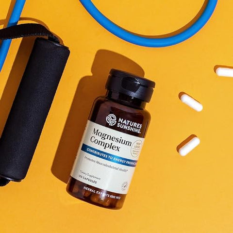 Nature's Sunshine - Nature’s Sunshine Magnesium Complex – Suplemento de Magnésio de Alta Potência para Função Muscular e Produção de Energia