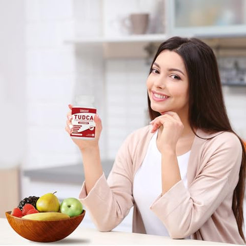 Uarcool - TUDCA 2200MG: Suporte ao Fígado, Desintoxicação e Saúde Digestiva – Ácido Tauroursodeoxicólico com Bile de Boi, Enzimas Digestivas – Não-OGM