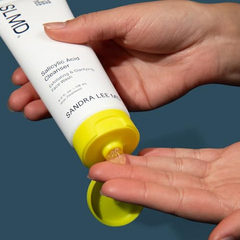 by Dr. Pimple Popper – Gel Esfoliante de Limpeza com Ácido Salicílico 118 ml – Trata e Previne Acne Ativa – Desobstrui Poros e Previne Cravos e Espinhas - SLMD
