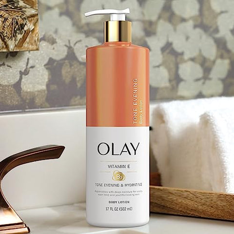 Loção Corporal Hidratante e Uniformizadora de Tons, Hidratação Profunda, 500ml (Pacote com 4 unidades) - Olay