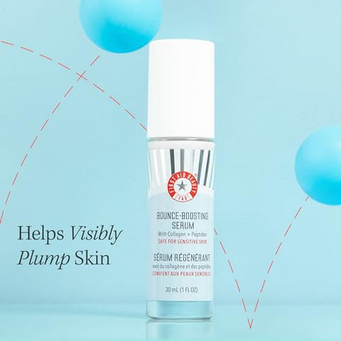 Serum Bounce Boosting com Peptídeos de Colágeno, Ajuda a Suavizar Linhas Finas e Rugas com Hidratação Preenchedora, 30 ml - First Aid Beauty