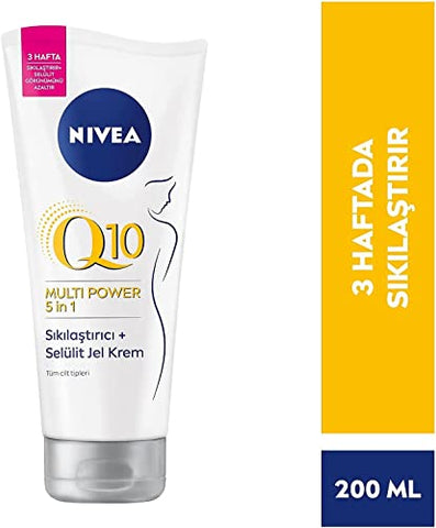 Gel-Creme Anti-Celulite Firmador Q10 L-Carnitina Extrato de Lótus Todos os Tipos de Pele 200ml - NIVEA