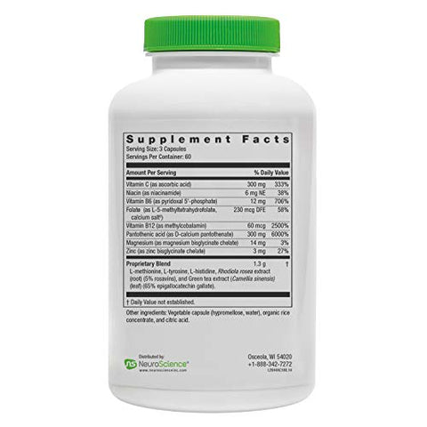 AdreCor – Suporte Adrenal | Fórmula Potente | 60 cápsulas - NeuroScience