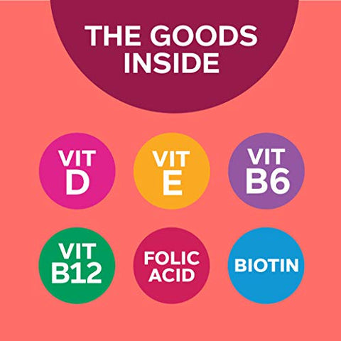 OLLY - Olly Mulheres Multi Gummy Starter Pack Bundle – Vitaminas A, D, C, E, Biotina, Ácido Fólico, Sabor de Frutas Vermelhas – 210 Unidades