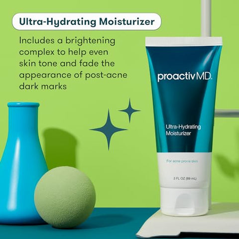MD Ultra-Hydrating Moisturizer – Hidratante Facial Diário, Nutritivo com Complexo Clareador, Ácido Hialurônico – 90 ml - Proactiv