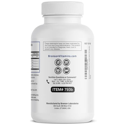 Suporte à Saúde da Próstata com 120 Cápsulas – Fórmula Avançada - Bronson