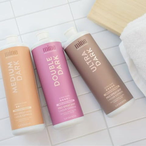 MINETAN BODY.SKIN - MineTan Solução de Bronzeamento Spray | Solução Autobronzeadora Duplamente Escura – Para um Acabamento Bronzeado Escuro e Radiante, Secagem Rápida