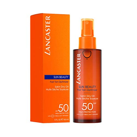 Sun Beauty Óleo Seco Bronzeador Rápido SPF 50, 150 ml - Lancaster
