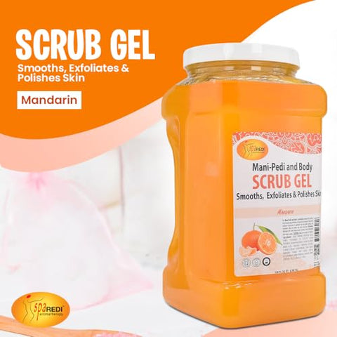 SPA REDI - Spa Redi Pedi Scrub Gel – Mandarin (Gal) | Gel Esfoliante para os Pés – Mandarina | 500g