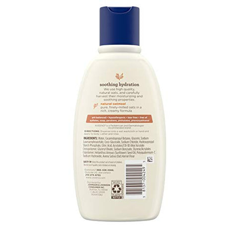 Creme Hidratante Corporal com Aveia Natural – Banho de Bebê para Pele Seca - Aveeno Baby
