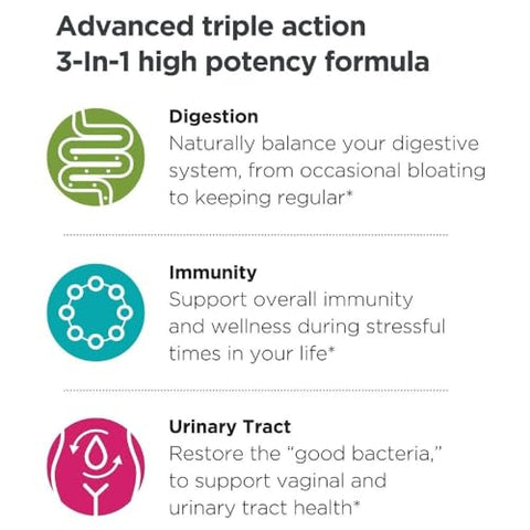 Vegan Probiótico Prebiótico, 50 Bilhões UFC, 10 Cepas Estudadas Clinicamente, Sem Laticínios, Não-OGM, Blister com 90 Cápsulas Vegetais - Omax3