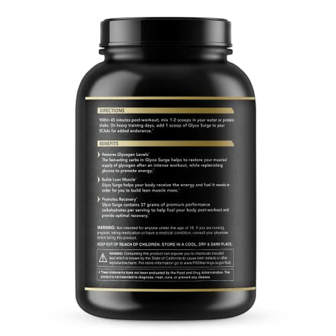 Glyco Surge: Suplemento de Carboidratos de Desempenho para Crescimento Muscular Magro, Recuperação Pós-Treino e Resistência* (Natural – 40 Porções) - Anabolic Warfare