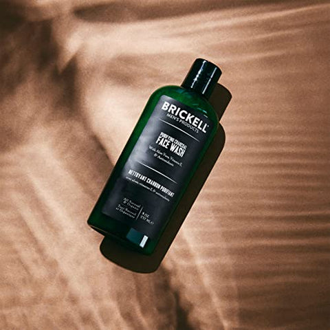 Brickell Men's Products - Brickell Men’s Purifying Charcoal Face Wash 8oz – Limpeza Facial Diária Natural e Orgânica para Homens, Perfumada