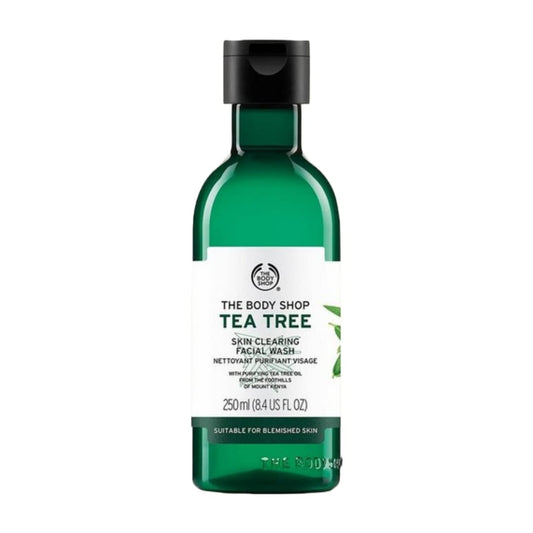 Tea Tree Skin Clearing Facial Wash – Sabonete Facial Purificante Vegano para Pele Oleosa e com Imperfeições – 250ml - The Body Shop