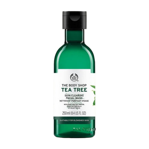 Tea Tree Skin Clearing Facial Wash – Sabonete Facial Purificante Vegano para Pele Oleosa e com Imperfeições – 250ml - The Body Shop
