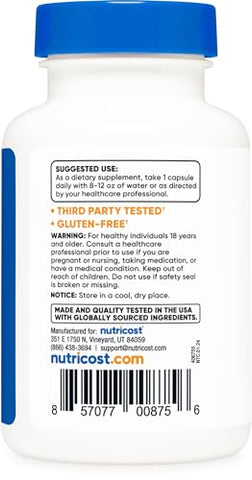 CDP Choline (Citicoline) 300mg – 60 Cápsulas Vegetarianas | Livre de OGM, Amigável aos Vegetarianos, Sem Glúten - Nutricost