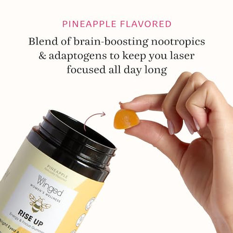 Winged Wellness - Gummies Energéticos Winged Rise Up  – Energia Natural para o seu dia | 30g