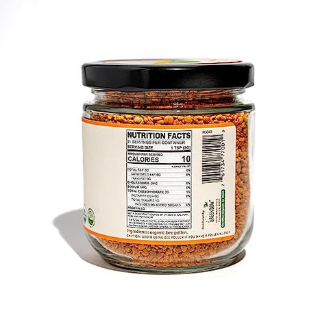 Bee Pollen – Certificado 100% USDA, Não-OGM, Halal, Kosher – Puro | 100g - Greenbow