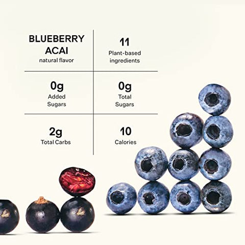 Mix de Bebida de Suporte Imunológico | Sem Açúcar com Sabugueiro, Vitamina C, Vitamina D, Zinco, Prebióticos e Probióticos | Amigável ao Keto, Vegano, Sem Glúten | Sem Sabores Artificiais | Marca Blueshift - Blueshift