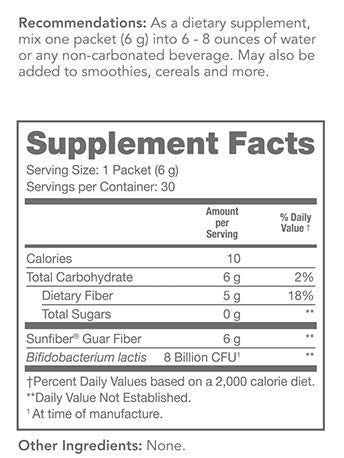 Tomorrow's Nutrition - Amanhã’s Nutrition Sunfiber GI – Fibra Prebiótica para uma Digestão Saudável