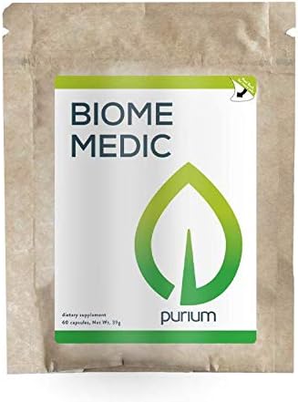 Biome Medic – 60 Cápsulas Veganas – Suporte à Saúde Intestinal, Remove Toxinas de Transgênicos, Apoia Bactérias Benéficas, Repara o Microbioma – Vegetariano, Livre de Glúten – 60 Porções - Purium