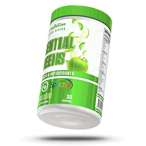 TC Nutrition - Pó de Verdes Essenciais | Otimizar Saúde | Spectra, Matcha Orgânico, Spirulina, Capim de Trigo, Mais | Probióticos
