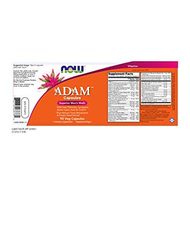 NOW Foods - Now Foods ADAM – Multivitamínico Superior para Homens 90 cápsulas vegetais