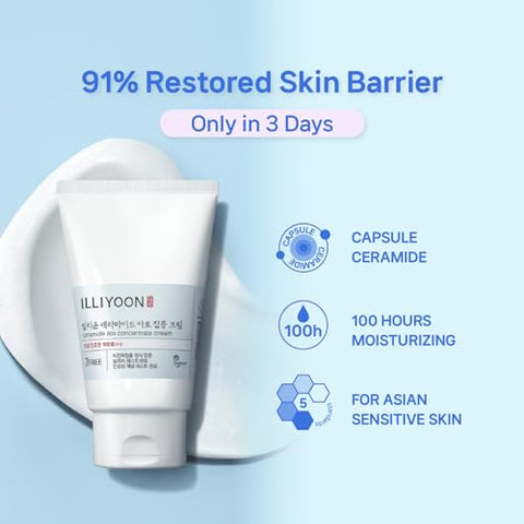 Ceramide Ato Concentrate Cream 200ml – Hidratante Coreano para Pele Seca - Illiyoon