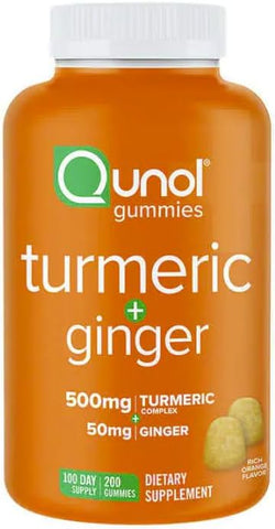Generic - Qnol Gummies de Cúrcuma com Gengibre – 500mg de Cúrcuma – Saúde e Bem-Estar