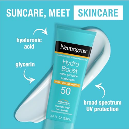 Hydro Boost Protetor Solar Gel Hidratante FPS 50, Resistente à Água – 50g - Neutrogena