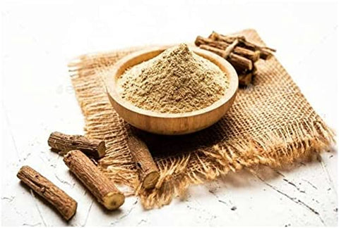 neotea - Adhimadhuram Mulethi Irattimadhuram Yashtimadhu Root Powder 300g – Pó de Raiz de Alcaçuz – Suplemento Herbal – Sem OGM – Sem Conservantes Adicionados