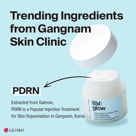 GANGNAM GLOW - Creme Facial Rejunol Mucin 110ml – Hidratante de Mucina de Caracol com Ácido Hialurônico