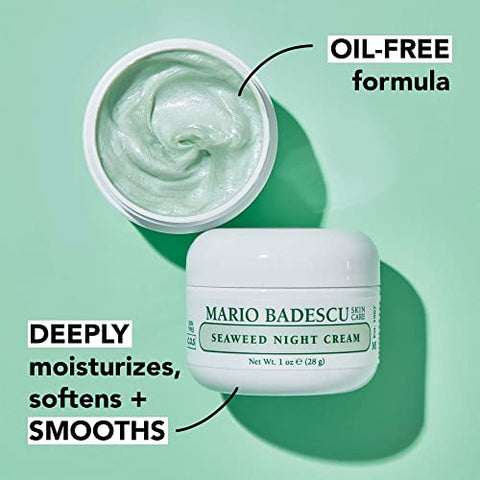 Creme Noturno Mario Badescu para o Rosto, Ultra-Rico em Antienvelhecimento, Infundido com Vitaminas, Minerais e Antioxidantes – 50g