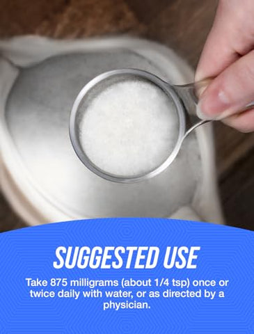 com Pó de Carbonato de Magnésio – Grau Alimentício, Livre de Glúten, 875mg por Porção, 500g (1.1 lbs) (Embalagem de 1) - BulkSupplements