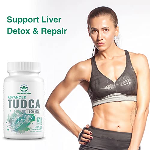 Sambugra - TUDCA 1100mg – Suplemento de Bile Salt Ultra Forte para Apoio ao Fígado, Limpeza e Reparo – 60 Cápsulas