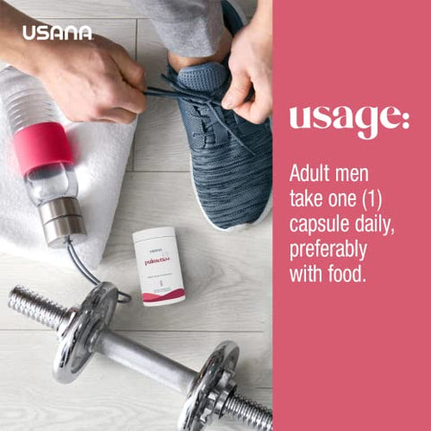 Palmetto Plus – Suplemento de Saw Palmetto para Próstata Masculina (28 Cápsulas) – Tamanho da Porção: 1 Cápsula - USANA