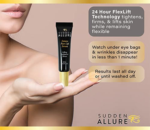 SuddenAllure - Sudden Allure – Serum Lifting Instantâneo para o Rosto – Elimine Bolsas Sob os Olhos – 30ml