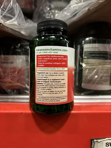 Ômega-3 Concentrado de Óleo de Peixe – Ácidos Graxos Essenciais – (120 Softgels, 680mg Cada) 3 Pacotes - Swanson