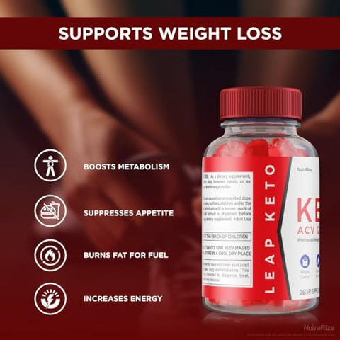 NutraRize - Leap Keto ACV Gummies – Gomas de Leap Keto ACV para Perda de Peso Avançada, Leap Keto ACV, Gomas de Leap Keto, Leap Keto Plus ACV Gummies, Avaliações de LeapKeto ACV Gomitas (60 Gomas)