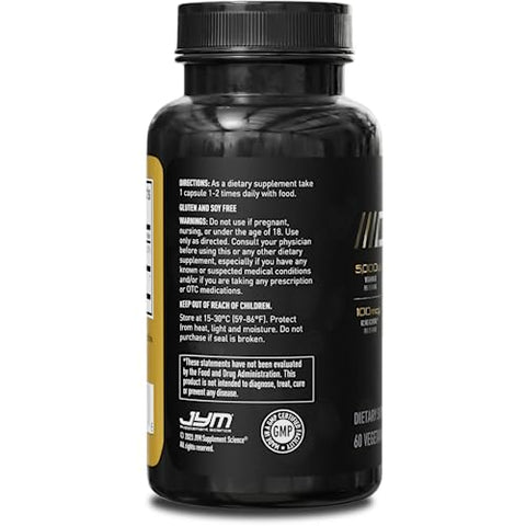 JYM Supplement Science - JYM D3 K2 – Vitamina D3 5000UI – Fortaleça seus ossos e sistema imunológico