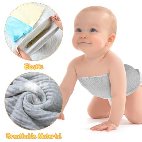 Cutecrop - 10 Pcs Faixa de Umbigo de Algodão para Botão Gtube de Bebê – Dupla Camada para Hérnias Umbilicais – Cinto Faixa de Barriga para Meninos e Meninas