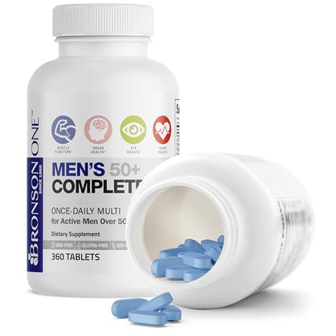 ONE Daily 50+ Multivitamínico Multimineral Completo, 360 Comprimidos - Bronson