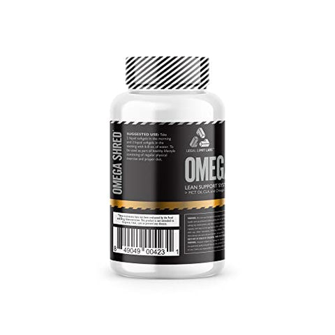 Complete Nutrition - Legal Limit Labs Omega Shreds – MCT, CLA, DHA: Potencialize seus resultados com o poderoso ômega 3 em cápsulas