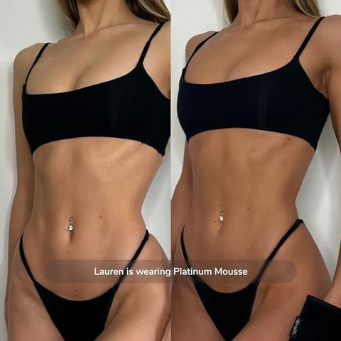 Platinum Mousse Escuro – Bronzeado Perfeito, Natural e Profissional – 5 Aplicações por Frasco – Livre de Crueldade – DHA Naturalmente Derivado - Loving Tan