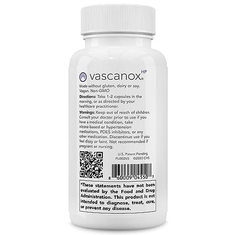 Calroy Health Sciences - Vascanox HP – Suporte de Óxido Nítrico de Próxima Geração – Até 24 Horas em Dose Única