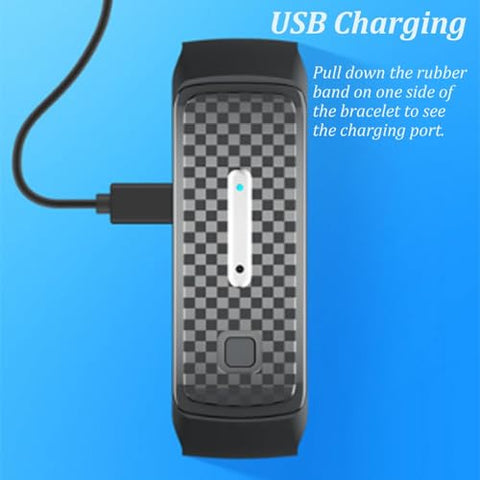 Generic - Pulseira JOSFIT Atualizada 2024, Braceletes JOSFIT para Desintoxicação, Pulseira de Titânio Lympunclog, Bracelete Ajustável de Titânio para Mulheres e Homens, Preto Branco 2 PCS