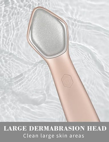 Máquina de Microdermoabrasão Pro, Grande Ferramenta de Varinha de Microdermoabrasão Elétrica com Diamante, 3 Níveis de Frequência para Esfoliação Facial e Corporal – Cuidados com a Pele (Rosa) - NEWDERMO