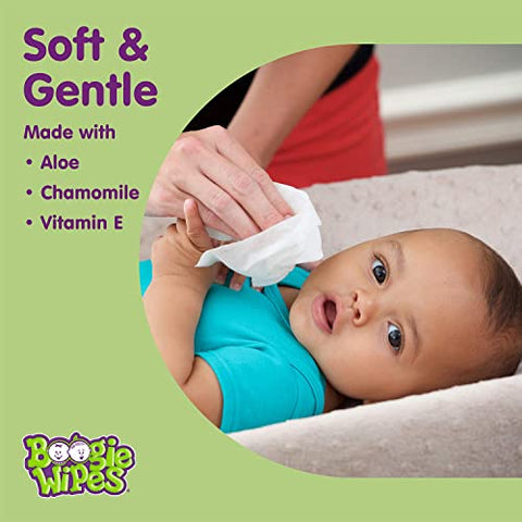 Lenços Salinos para Bebê para Rosto e Corpo – Higiene e Conforto - Boogie